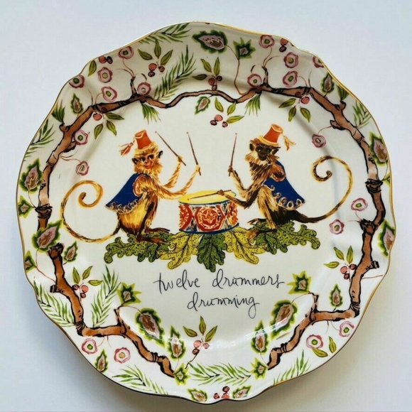 Anthropologie Inslee Fariss Plate #12 Drummers - Picture 1 of 1
